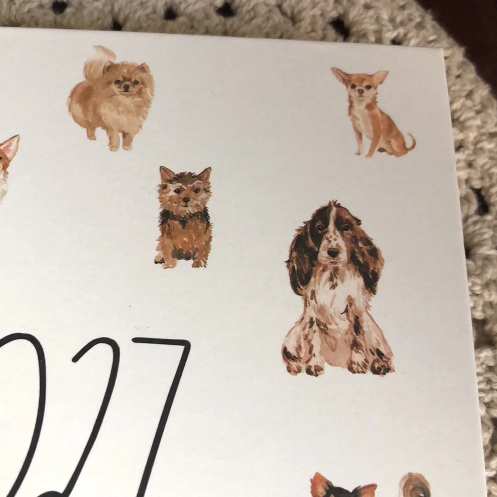 Rae Dunn 2027 Planner with Dog Illustrations